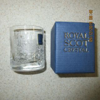 The Tower Of London Royal Scot Crystal Shot Glass / Shooter / Jigger