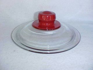 Red Top Round Large Jar Lid (9 " X 7 1/4),  Lay 