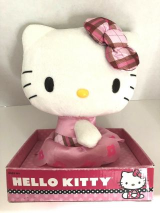 Sanrio Hello Kitty 10 Inch Plush Jakks Pacific Pink Dress & Bow