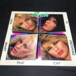 Poison Lp Vinyl Record - Look What The Cat Dragged In - 1986 Capitol Records