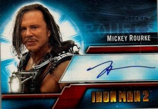 2010 Iron Man Movie 2 Mickey Rourke As Whiplash Autograph Card