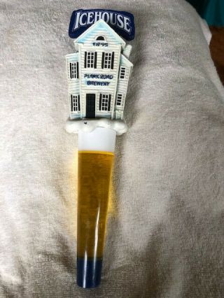 Icehouse,  Plank Road Brewery Beer Tap Handle