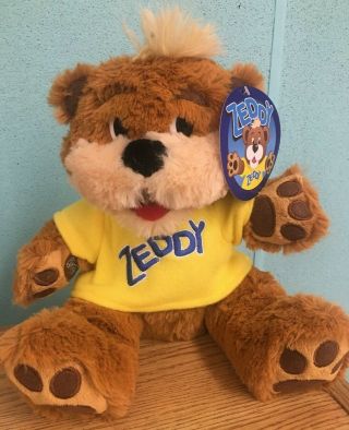 Zellers Zeddy Teddy Bear Plush 12 " Canada Stuffed With Tag Vintage