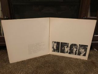 The Beatles White Album 1968 LP SWBO - 101 First Press W/ Poster LOW 0285642 4
