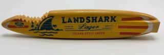 Landshark Lager Surfboard Beer Handle Island Style Lager 11 1/4 " Margaritaville