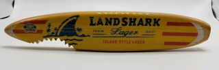 Landshark Lager Surfboard Beer Handle Island Style Lager 11 1/4 