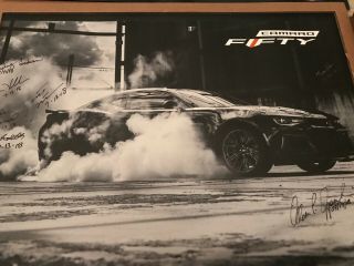 Camaro Fifty 18 X 24 Poster Book Autographed By Camaro Team