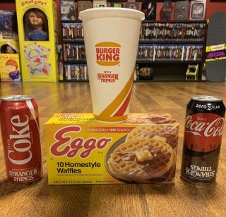 Stranger Things Coke Coca Cola Burger King Eggo Retro Promo Items Bundle