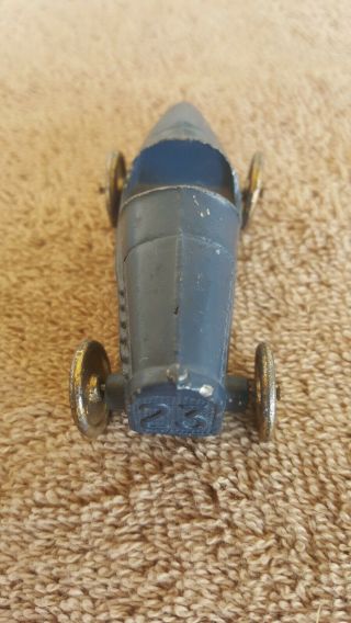 Tootsietoy 1920s /1930 ' s Rare 3 Inch 23 Blue Small OPEN WHEEL RACE Car 2