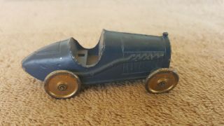 Tootsietoy 1920s /1930 ' s Rare 3 Inch 23 Blue Small OPEN WHEEL RACE Car 3