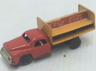 RARE 1950 ' S JAPANESE TIN COCA - COLA FRICTION TRUCK 4inch 3