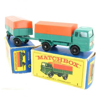 Matchbox Lesney Mercedes Truck and Trailer with Boxes Series 1 and 2 2
