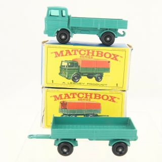 Matchbox Lesney Mercedes Truck and Trailer with Boxes Series 1 and 2 6