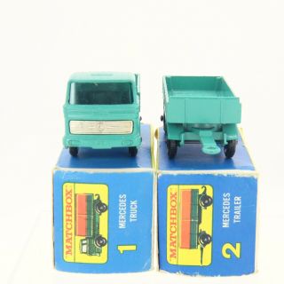 Matchbox Lesney Mercedes Truck and Trailer with Boxes Series 1 and 2 7