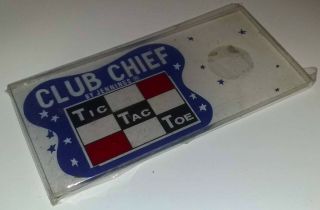 JENNINGS CLUB CHIEF TIC - TAC - TOE Slot Machine Sign Replacement Part 2