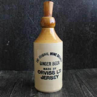 Home Brewed Ginger Beer Made By Orviss Ltd Jersey Bottle Stopper Rare