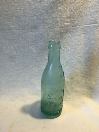 Excelsior Bottleing Company Reading Pa Vintage Aqua Glass Soda Bottle,  7 Oz.