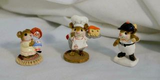 3 Wee Forest Folk Me & Raggedy Ann M - 70 Chef With Cheese M - 141 Batter Up Ms - 15