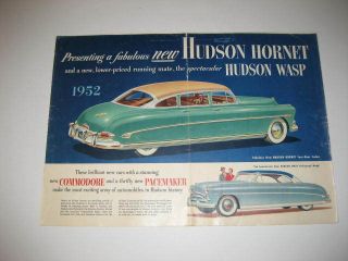 1952 Hudson Hornet & Wasp Brochure