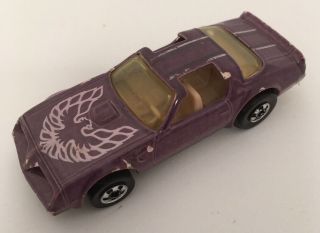 1977 Hotwheels Hot Bird Pontiac Trans Am Firebird 37 Mauve Purple Vintage Car