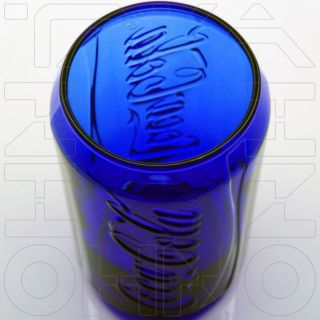 MCDONALD ' S COCA - COLA COKE CAN SHAPED GLASS 2011 JAPAN EXCLUSIVE DARK BLUE RARE 3
