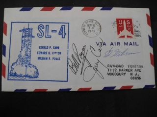 Skylab 4 Cover Orig.  Signed Pogue,  Gibson,  Carr,  Space