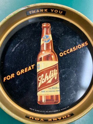 1930s Schlitz Beer Tray 