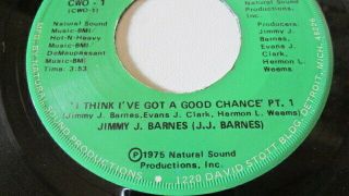 Jimmy J.  Barnes Rare Detroit Modern Northern Soul Organic Lbl I Think I 