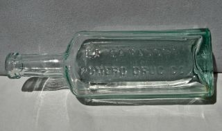 Ca 1890s Las Vegas Mexico Nm " La Sanadora Romero Drug Co " Opium Drug Bottle