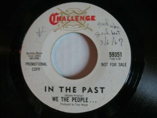 We The People - In The Past / St.  John’s Shop 45 Challenge 59351 Promo 1966