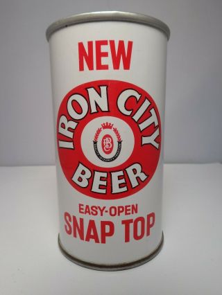 Iron City Easy - Open Snap Top Straight Steel Zip Tab Beer Can 78 - 29