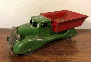 Vintage Marx Wyandotte Dump Truck Pressed Steel Toy