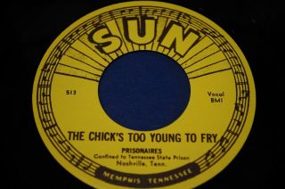 Doo Wop Group 45 Rpm Record By - The Prisonaires - The Chick 