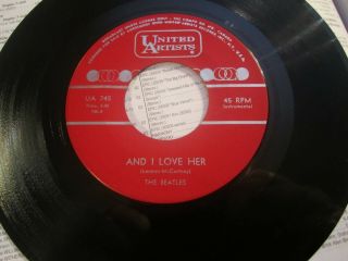 Beatles - Capitol 45rpm - And I Love Her/ringo 