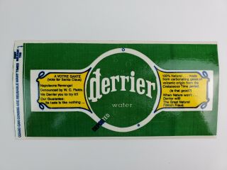 Vintage Comic Can Funny Soda Can Label Derrier /perrier Water Vinyl Sticker