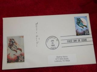 Erich Von Daniken " Chariots Of The Gods Author " Signed/autographed Fdc Cover