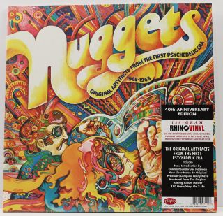 Nuggets Artyfacts From The First Psychedelic Era 2x Lp Vinyl 40th