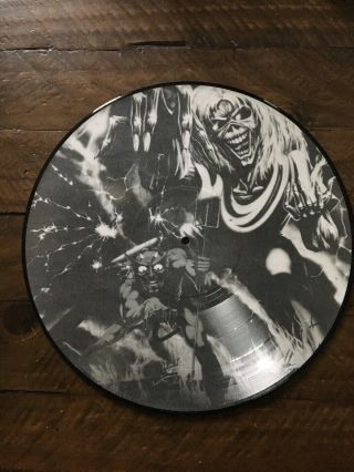 The Number Of The Beast Limited Picture Disc Iron Maiden Black White 221/333
