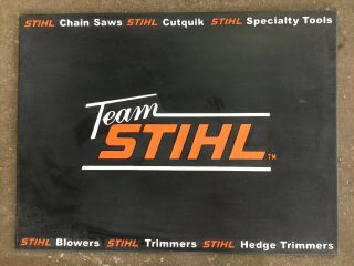 Team Stihl Thick Rubber Counter Work Mat 31”x23” Chain Saws Cutquick Mancave