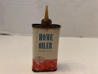 Vintage Sohio Standard Oil Sohio 4 Oz Home Oiler Can Advertising Tin