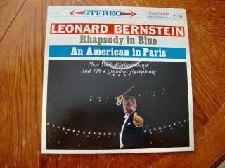 Leonard Bernstein Gershwin Rhapsody In Blue Lp Stunning Near