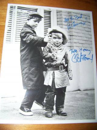 The Andy Griffith Show: Ron Howard & Clint Howard Signed 8x10 Photo Mayberry
