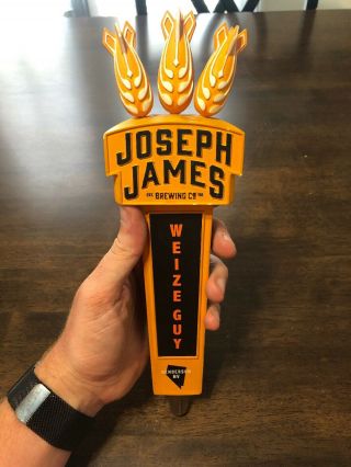 Joseph James Brewing Co.  Weize Guy Henderson Nv Beer Tap Handle Las Vegas 12”