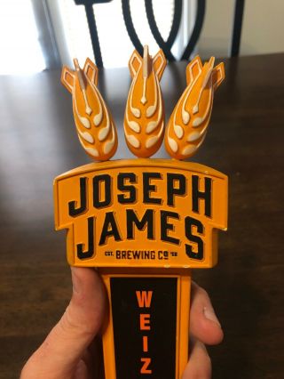 Joseph James Brewing Co.  Weize Guy Henderson Nv Beer Tap Handle Las Vegas 12” 4