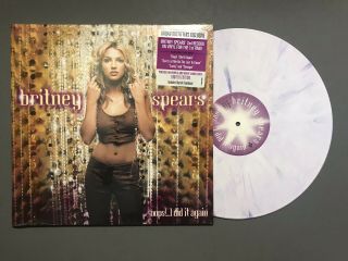 Britney Spears Oops I Did It Again Vinyl Lp Purple White Swirl