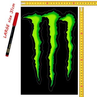 Monster Energy Drink Logo Decal Sticker 12 " X 8 " Atv Car Truck