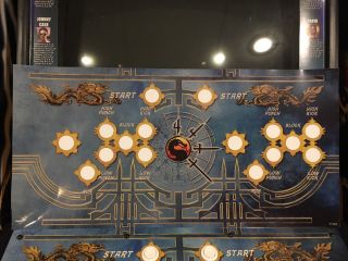 Mortal Kombat 4 Arcade Control Panel Overlay Mk4 Decal Sticker Cpo Midway