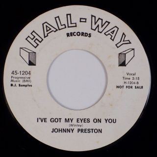 Johnny Preston: I’ve Got My Eyes On You Us Hall - Way R&b Breed Rockabilly 45