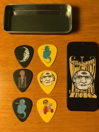 Claypool Lennon Delirium Guitar Pick Set And Tin Monolith Of Phobos
