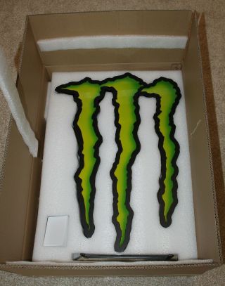 Monster Energy Led Claw Sign 25 X 18,